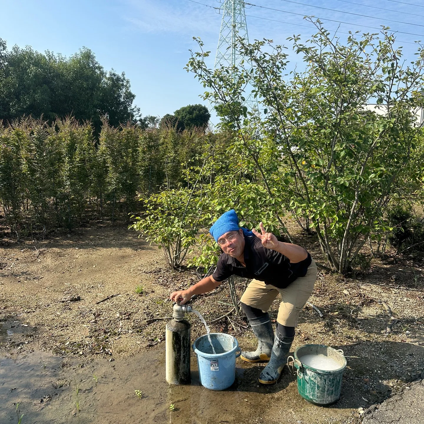 事務所の近くの現場🖐️浜名区新原っていって植木の街🤲