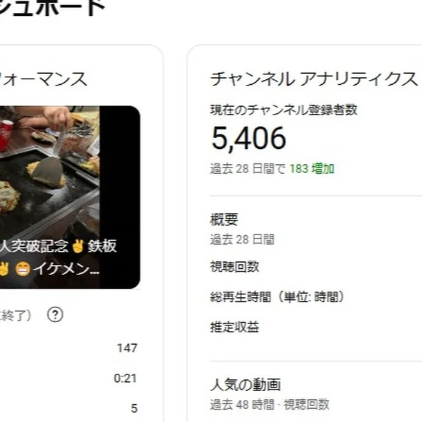 TEAMエムビーズYouTubeチャンネル登録者数が5400...