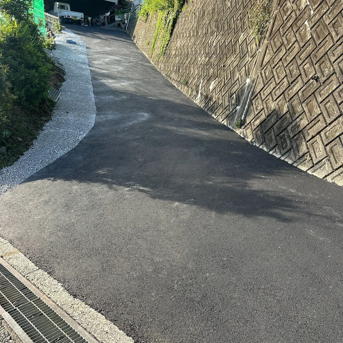 浜松市天竜区のアスファルト舗装も完成✌️😊