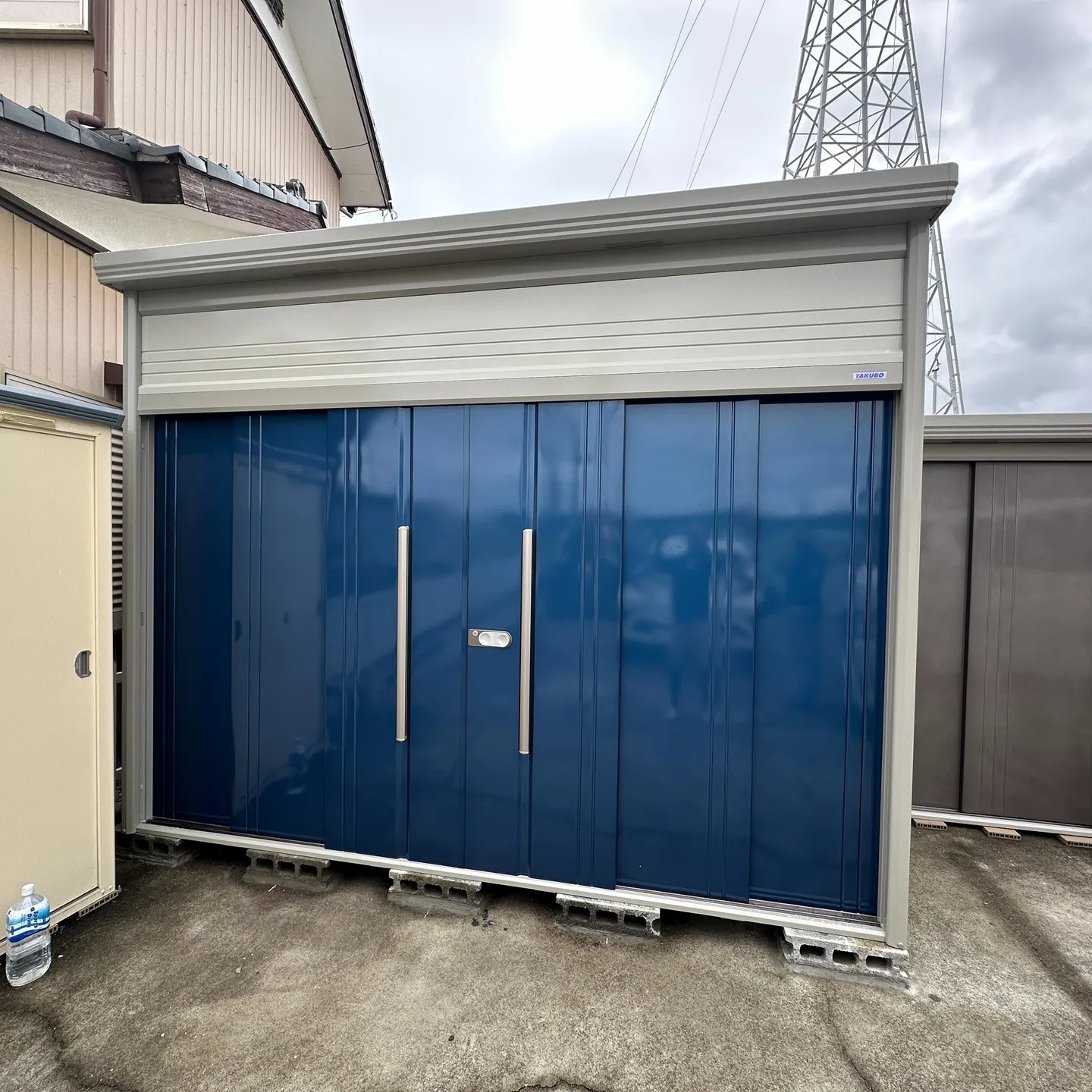 お客様がブロック基礎をやり👍僕達は上物の組立のみ🤗