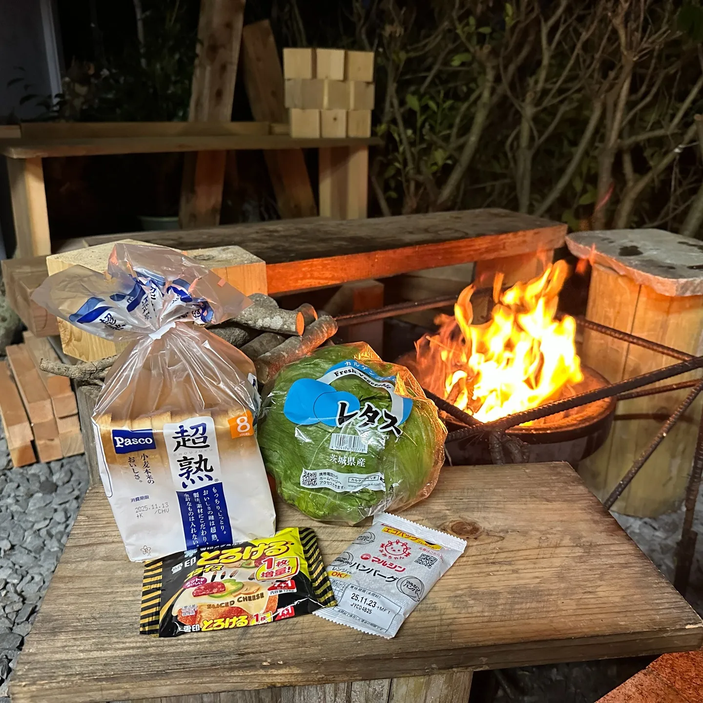 焚火で朝食を作る⁉️浜松エクステリアYouTuber✌️😊