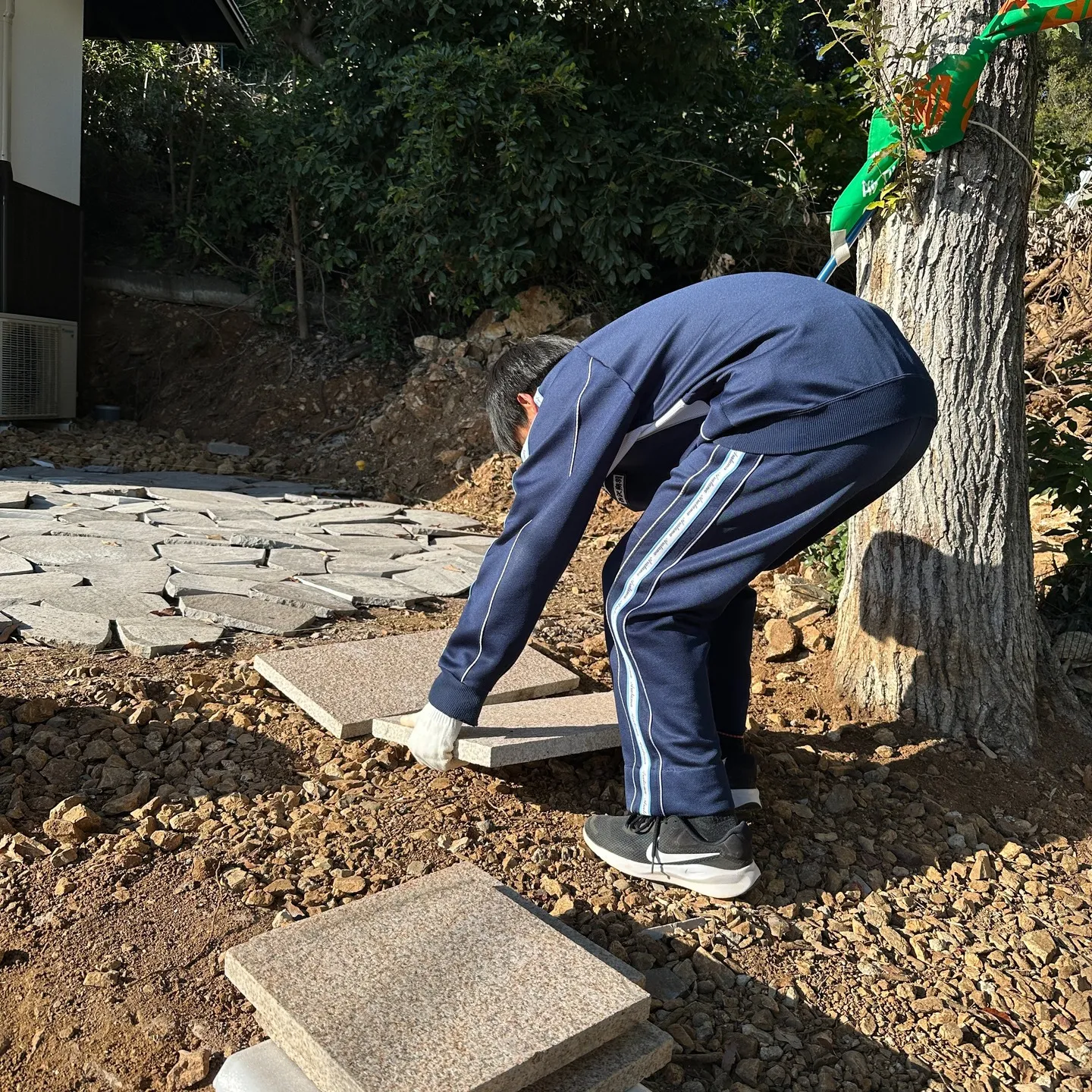 中学生の職業体験学習って事で🖐️エクステリアYouTuberのマツジン社長が❗😁