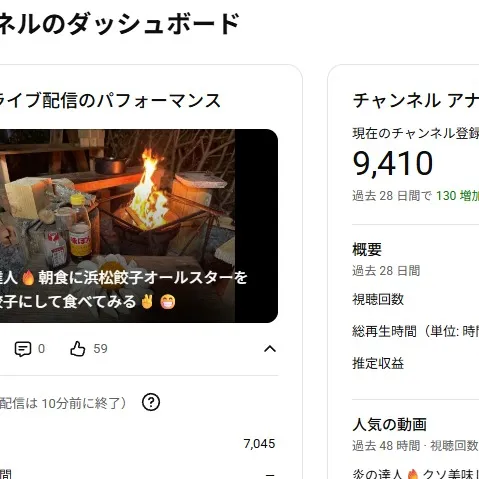 浜松エクステリアYouTuberのチャンネル登録者数が❗目標まであと🖐️