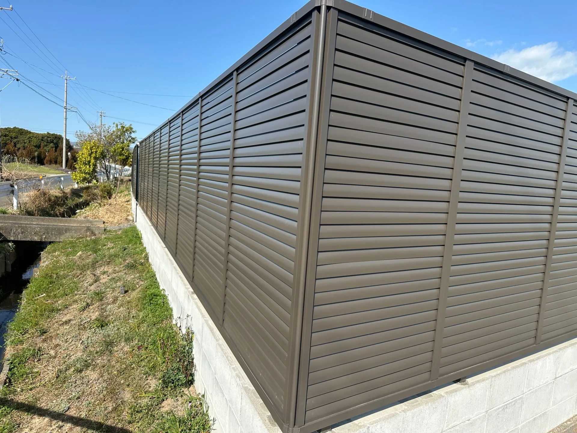 目隠しフェンス施工例