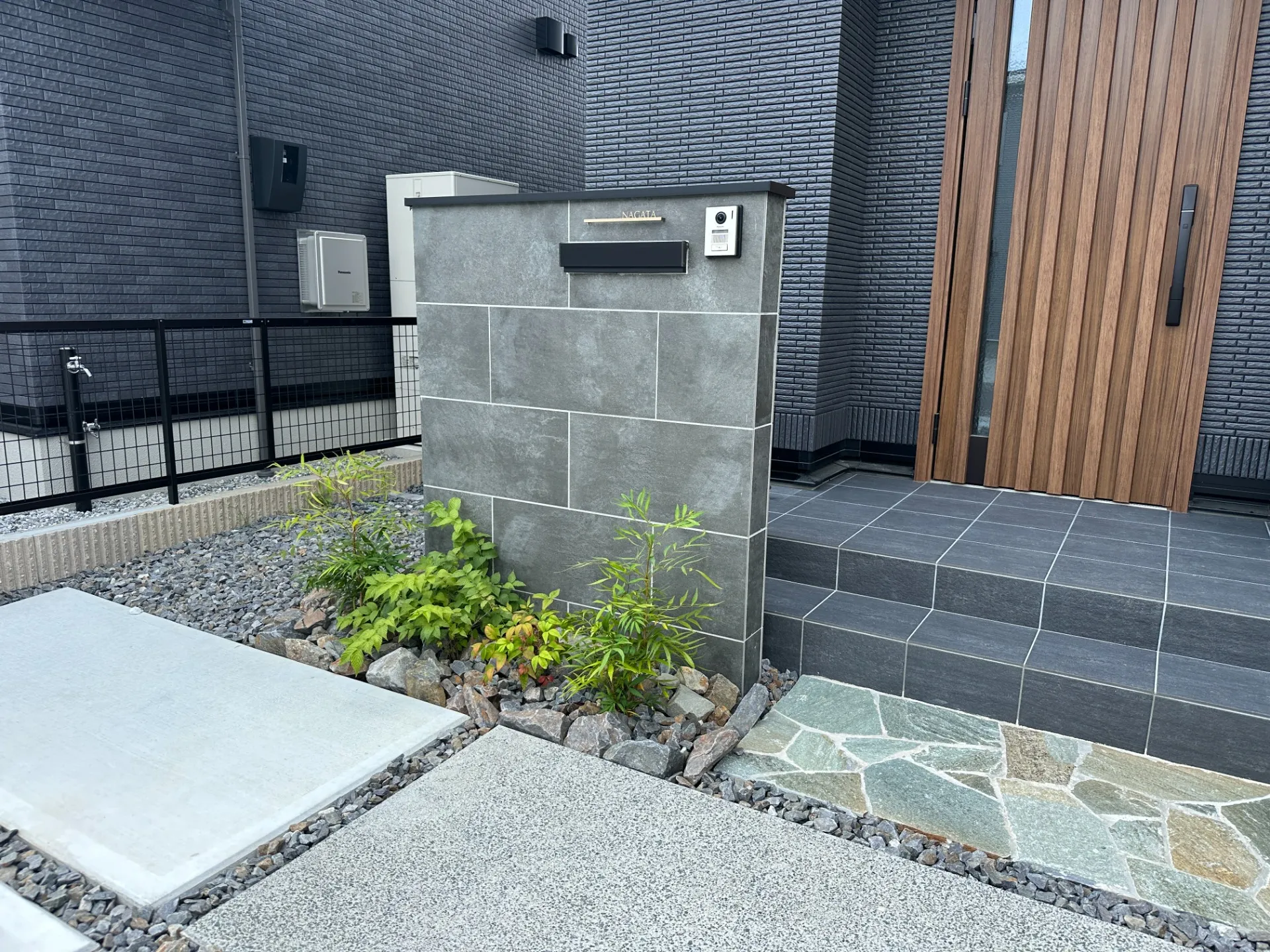 門柱の施工