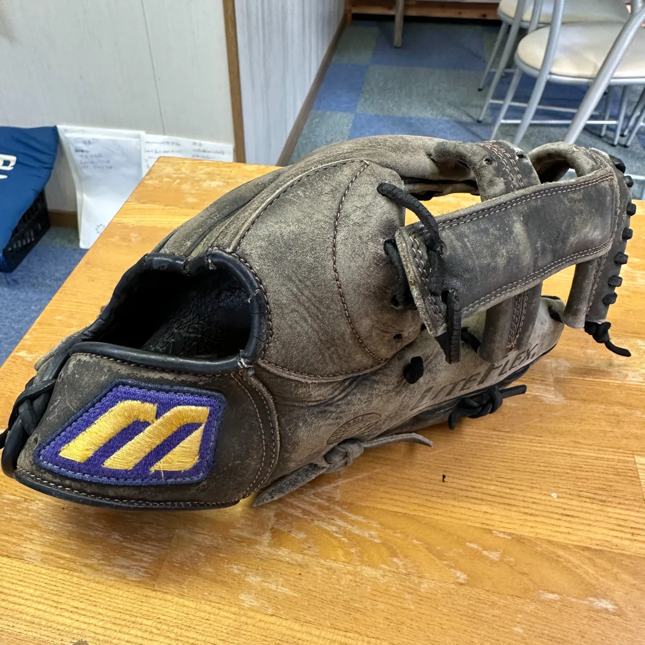 36年前に仲間と野球チームを作ったときに買ったミズノのグロー...